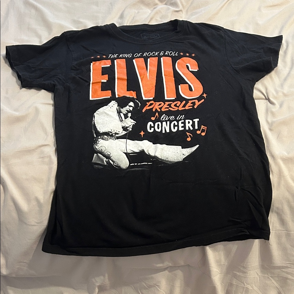 Elvis Presley Live in Concert Black T-Shirt